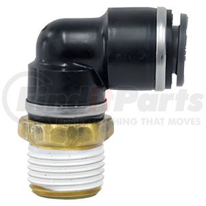 QL136912D by TECTRAN - DOT 90-Deg Male Elbow Push-Lock Swivel Composite Fitting, 3/4" Tube Size, 1/2" Pipe Thread