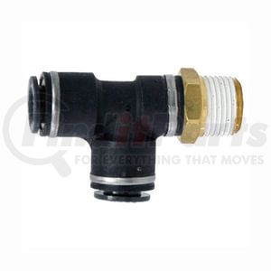 Tectran QL1371-6B Air Brake Air Line Tee Air Brake Air Line Thread Run Tee - 3/8 in. Tube, Swivel Composite Push-Lock