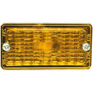 126-25A by PETERSON LIGHTING - Plastic Replacement Clearance/Marker Light Lens, Amber, without Reflex