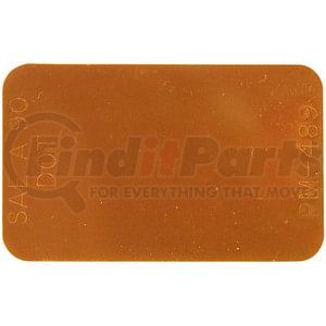 B489A by PETERSON LIGHTING - 2.75" x 1.75" Polymer Spitfire Reflector, Amber, w/ Pressure Sensitive Adhesive, Bulk Pack