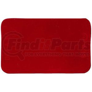 B489R by PETERSON LIGHTING - 2.75" x 1.75" Polymer Spitfire Reflector, Red, w/ Pressure Sensitive Adhesive, Bulk Pack