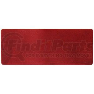 B491R by PETERSON LIGHTING - 4.31" x 1.69" Polymer Spitfire Reflector, Red, w/ Pressure Sensitive Adhesive, Bulk Pack