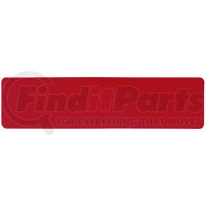 B492R by PETERSON LIGHTING - 4.31" x 0.813" Polymer Spitfire Reflector, Red, w/ Pressure Sensitive Adhesive, Bulk Pack