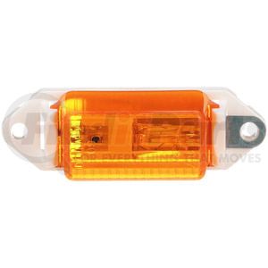 M107WA by PETERSON LIGHTING - 3.18" x 1" Rectangular Incandescent Clearance/Marker Light, Amber Lens, Bulk Pack