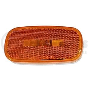 M108WA by PETERSON LIGHTING - 4.07" x 2.04" Oblong Incandescent Clearance/Marker Light, Amber Lens, with Reflex, Bulk Pack