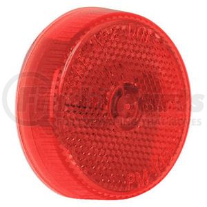 M143R by PETERSON LIGHTING - 2.5" Round Incandescent Clearance/Marker Light, Red Lens, with Reflex, Bulk Pack