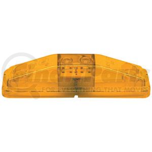 M169A by PETERSON LIGHTING - 4.06" x 1.06" Rectangular 2-LED Clearance/Marker Light, Amber Lens, Stripped Wire, Bulk Pack