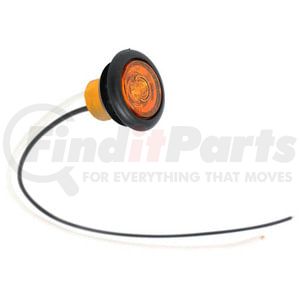 M171A-BT2 by PETERSON LIGHTING - 3/4" Round Single Diode LED Clearance/Marker Light, Amber Lens, Hardwired, 0.180 Bullets