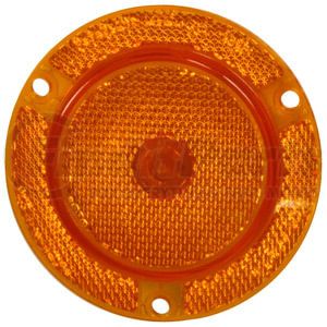 M189FA by PETERSON LIGHTING - 2.5" Round Single Diode LED Clearance/Marker Light, Amber Lens, with Reflex Flange, Bulk Pack