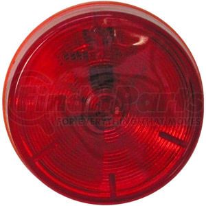 M233R by PETERSON LIGHTING - 2.5" Round 5-Diode LED Clearance/Marker Light, Red Lens, with AUX Function, Bulk Pack