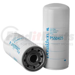 P550425 by DONALDSON - Engine Oil Filter - 10.35", Bypass Type, Spin-On Style, Cellulose Media Type