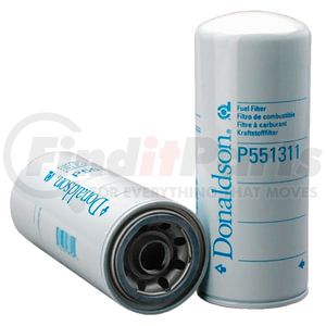 P551311 by DONALDSON - Fuel Filter - 9.13 in., Secondary Type, Spin-On Style, Cellulose Media Type