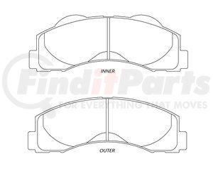 1414.20 by PERFORMANCE FRICTION - Disc Brake Pad Set