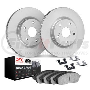 4512-73179 by DYNAMIC FRICTION COMPANY - Geospec Rotors with 5000 Advanced Brake Pads includes Hardware