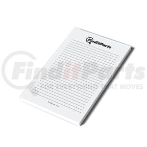 FIP-NOTEPAD by FINDITPARTS - 5” x 8” White Notepad with Black-Lined Paper, 100 sheets