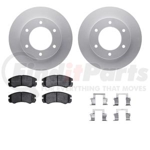 4512-37009 by DYNAMIC FRICTION COMPANY - GEOSPEC Coated Rotors with 5000 Brake Pads - Ceramic and Hardware