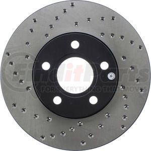 128.61100R by STOPTECH - StopTech Sport Cross Drilled Brake Rotor; Front Right