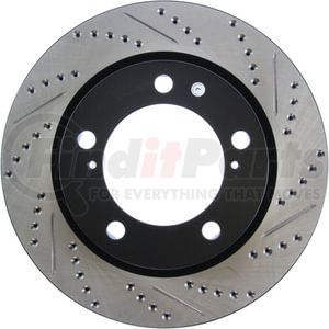 127.44162L by STOPTECH - StopTech Sport Drilled & Slotted Brake Rotor; Front Left