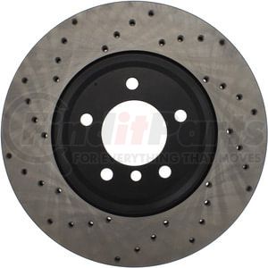 128.34093R by STOPTECH - StopTech Sport Cross Drilled Brake Rotor; Front Right