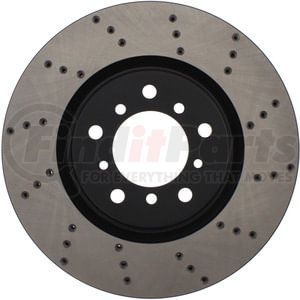 128.34058L by STOPTECH - StopTech Sport Cross Drilled Brake Rotor; Front Left