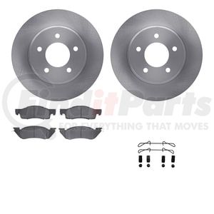 6512-40221 by DYNAMIC FRICTION COMPANY - Brake Rotor with 5000 Brake Pads and Hardware Kit