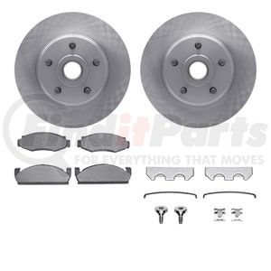 6512-55055 by DYNAMIC FRICTION COMPANY - Brake Rotor with 5000 Brake Pads and Hardware Kit