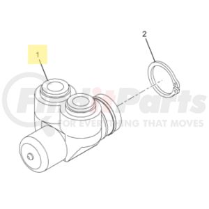 2506989C91 by INTERNATIONAL - Air Brake Pressure Protection Valve Kit - with Snap Ring