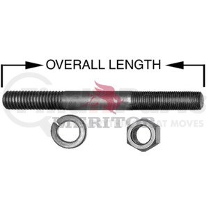 R307868 by MERITOR - Axle Hub Assembly - Air Spring Stud Assembly, 1/2 -20 X 5 Long