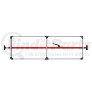 080-01202 by FLEET ENGINEERS - SL-30 Cargo Bar, 84-114, Articulating Feet, Attached 3 Crossmember Hoop, Red