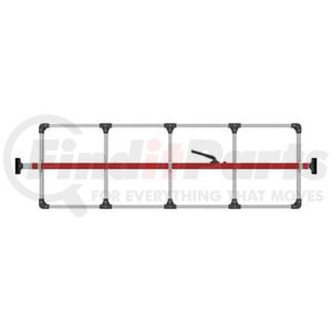 080-01302 by FLEET ENGINEERS - SL-30 Cargo Bar, 84-114, Articulating Feet, Attached 5 Crossmember Hoop, Red