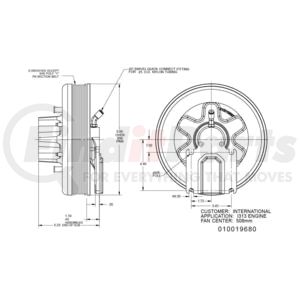 010019680X by KIT MASTERS - Kysor-Style Hub - Remanufactured