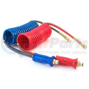 Tramec Sloan 451089N Air Brake Hose Set Coiled Air with Dura-Grip Handles, 15', SET