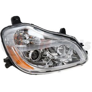 5201-0026 by WHEELER FIT - LAMP ASM,HEAD - AFTERMARKET HEAD LAMP / RH / CHROME HOUSING / LED LAMP BAR / HALOGEN HIGH - LOW PROJECTOR - USES H1 & H7 STYLE BULBS