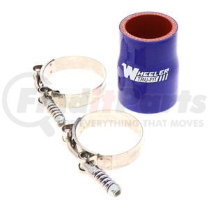 1105-0133 by WHEELER FIT - HOSE,COOLANT - 1 7/8" - 2 1/8" ID / 2 3/8" - 2 1/2" OD / 6 PLY ARAMID FIBER / 2 STAINLESS STEEL CLAMPS / CLAMP PN 1107-0034 (64/71) 1107-0033 (57/65)