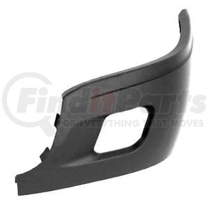 1503-0017 by WHEELER FIT - CAP,BUMPER END (GRAY) WITH FOG LIGHT CUTOUTS - LEFT