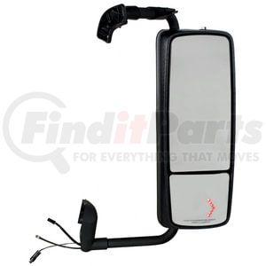 1511-0084 by WHEELER FIT - Door Mirror - Right Side, Dual, Heated, Chrome, with Integrated LED Turn Signal Light