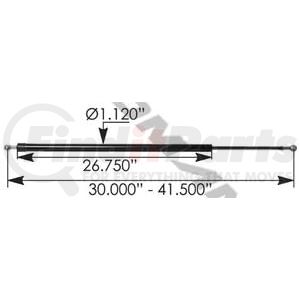 A99616 by AUTOMANN - HOOD STRUT, KENWORTH T880 2014 - NEWER, NON-LOCKING