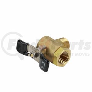 WA131L2443 by WORLD AMERICAN - Shut-Off Valve, Brass, 1/2" MNPT-1/2" FNPT, 90-deg