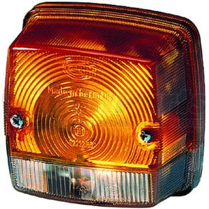 HELLA 003014251 Turn Signal Light 3014 Amber/White Turn/Side Marker Lamp