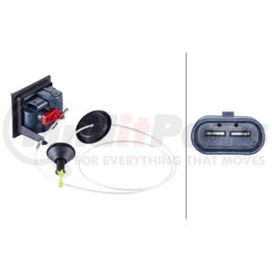 358159061 by HELLA - Fuel Filler Door Lock Actuator