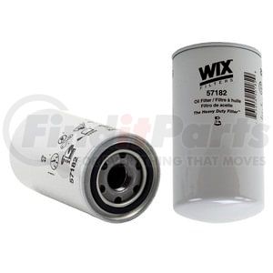 57182 by WIX FILTERS - WIX Spin-On Lube Filter - Full Flow, Enhanced Cellulose, 1 1/8-16