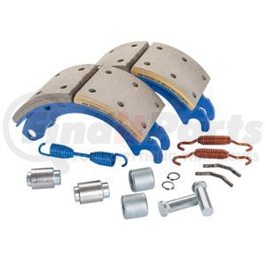 GG4661DXQJ by HALDEX - Drum Brake Shoe Kit - Front, New, 2 Brake Shoes, with Hardware, FMSI 4661