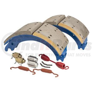 GG4707QJ by HALDEX - Drum Brake Shoe Kit - Rear, New, 2 Brake Shoes, with Hardware