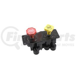 KN20601 by HALDEX - Manifold Dash Valve - Horizontal Mounting, Air Supply and Parking Brake, 1/4 in. Ports, OEM N4400EA - N4400C