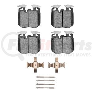 1553-1868-01 by DYNAMIC FRICTION COMPANY - 5000 Advanced Brake Pads - Low Metallic and Hardware Kit