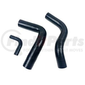 KF4927 by FAIRCHILD - Radiator Coolant Hose - 3-Piece Set, Black, Silicone, 1965-68 Ford Mustang