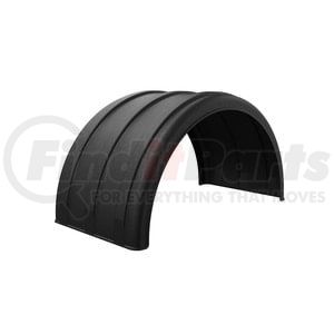 10001909 by MINIMIZER - One Piece Single Axle Fender Black