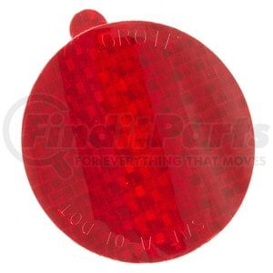 411423 by GROTE - RFLCTR, 3"RND, RED, STICKON, CLASS A TAPE