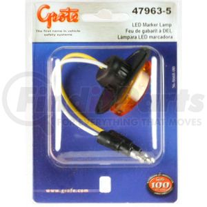 479635 by GROTE - MicroNova LED Clearance / Marker Light - Yellow, with Grommet, Multi Pack