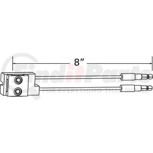 66982 by GROTE - Clearance Marker Pigtails, Ground Return, 8" Wire